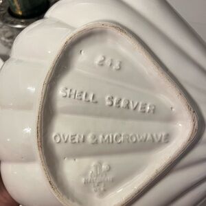 White Shell Server Dish